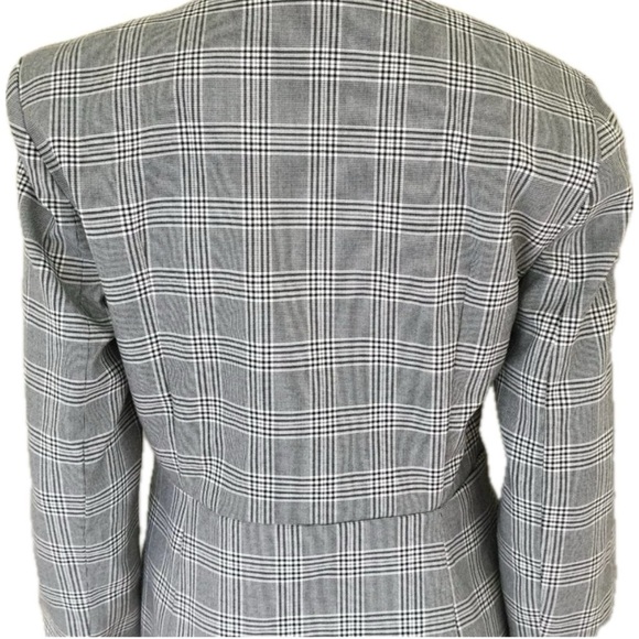 🖤 Zara Gray Plaid Mini Dress Blazer Style | Size XL | runs small - Picture 8 of 11